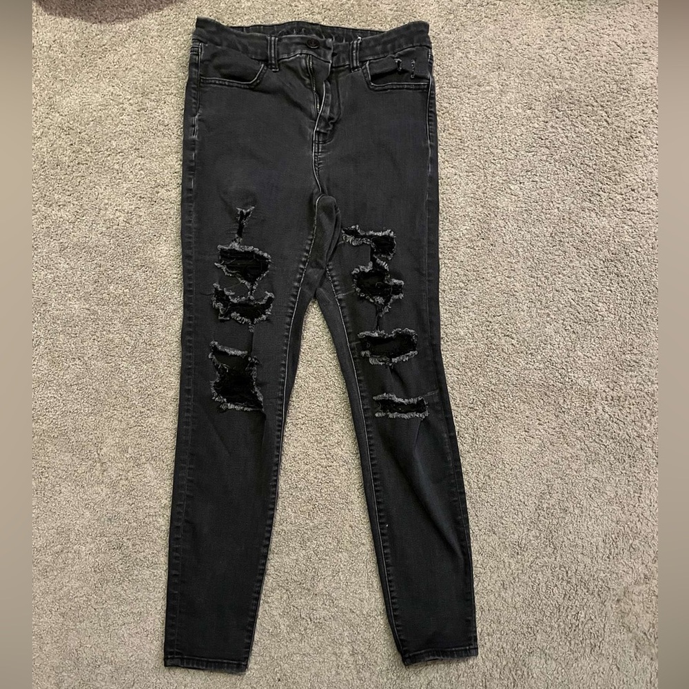 black skinny jeans